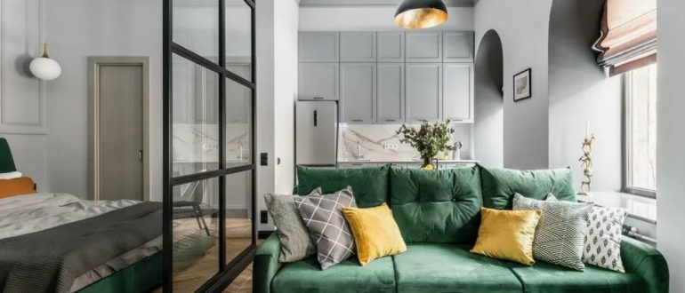 Диван и зонирование пространства: как разделить комнату без перегородок