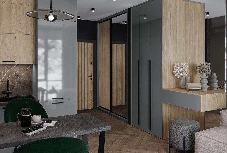 Современные шкафы-купе и кухни для малогабаритных квартир